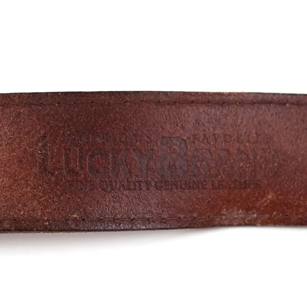 Lucky Brand TAN BROWN GENUINE LEATHER 1.5